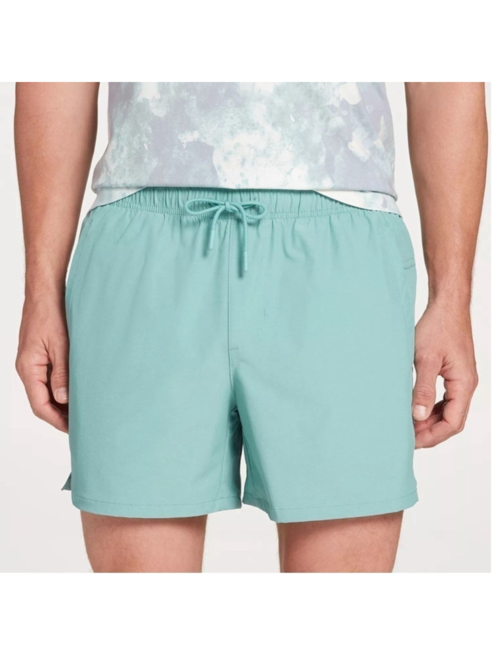 Mens VRST lined everyday short light teal size xl